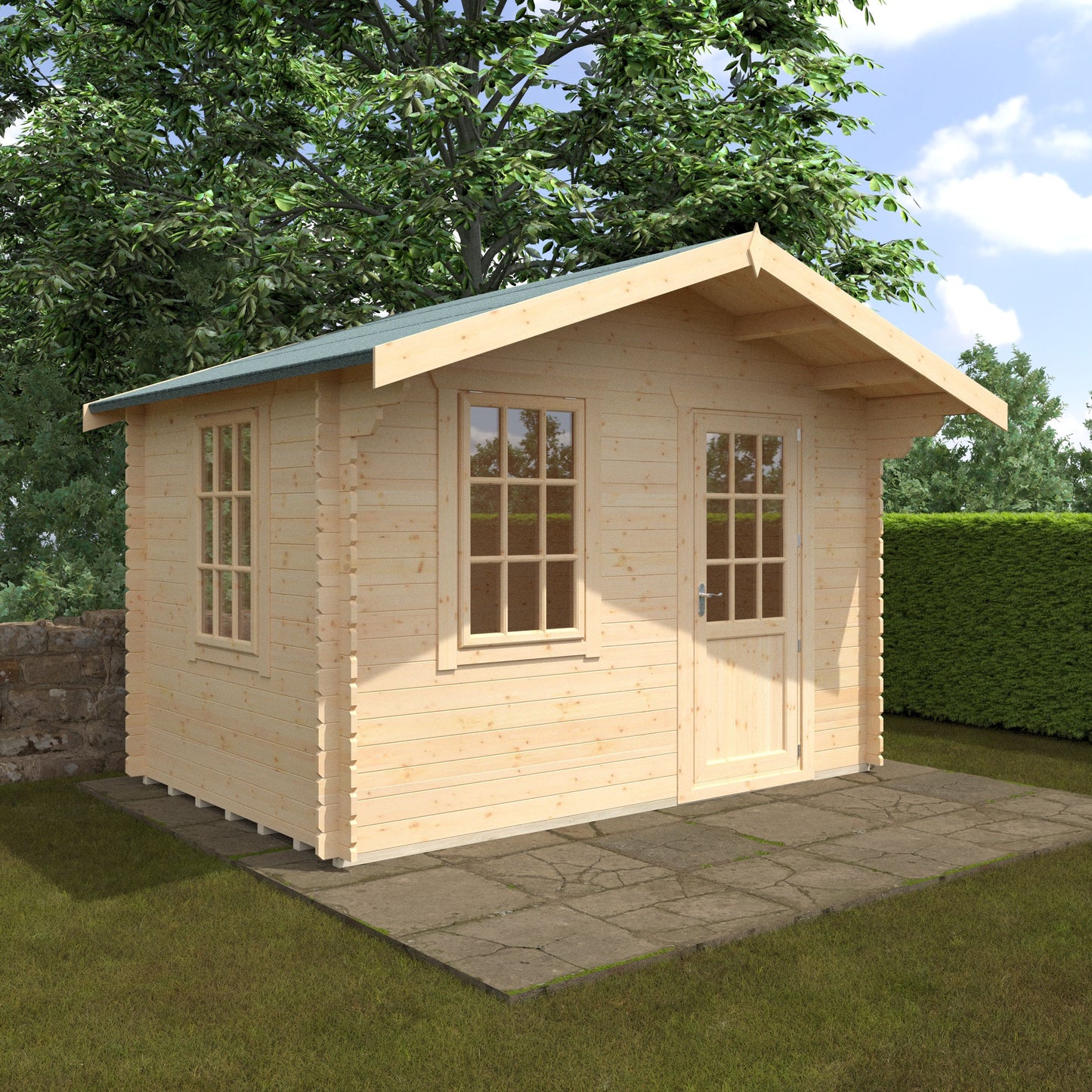 Carrington Log Cabin 28mm 8x12w