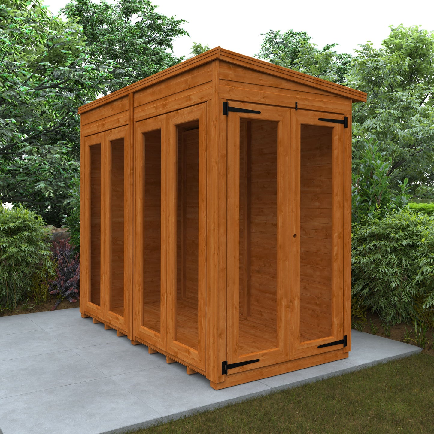 Full Pane Flex Pent Summerhouse 8x4