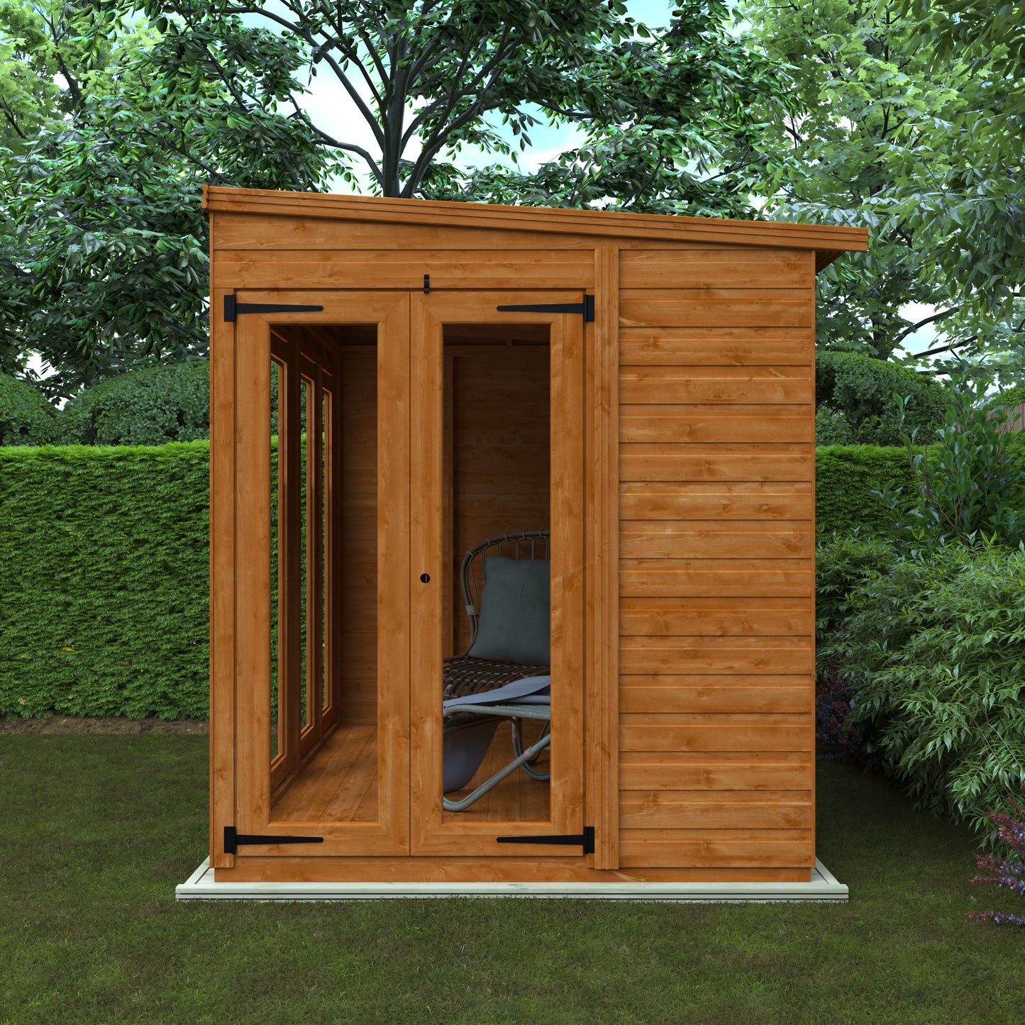 Full Pane Flex Pent Summerhouse 8x6