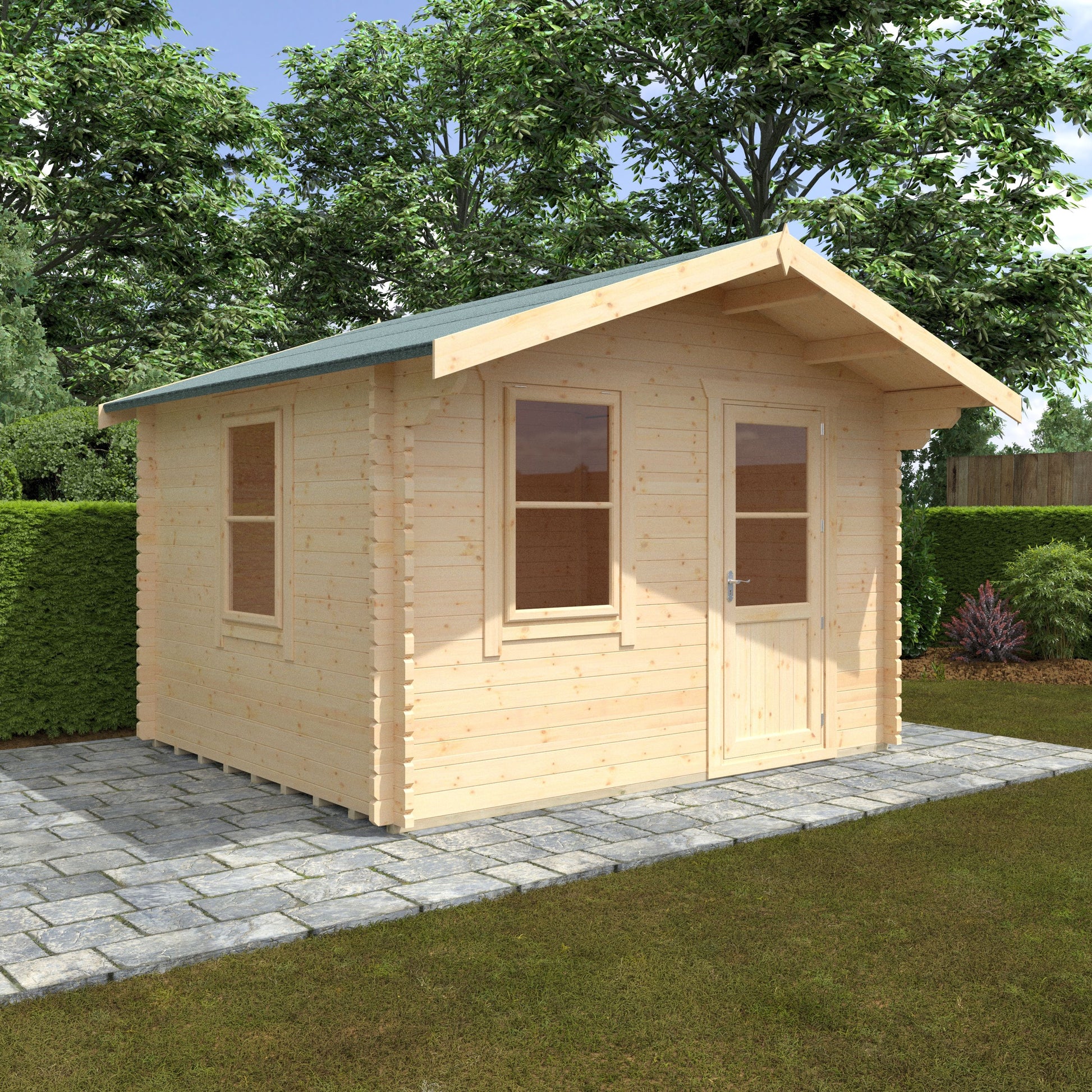 Carrington Log Cabin 44mm 10x12w