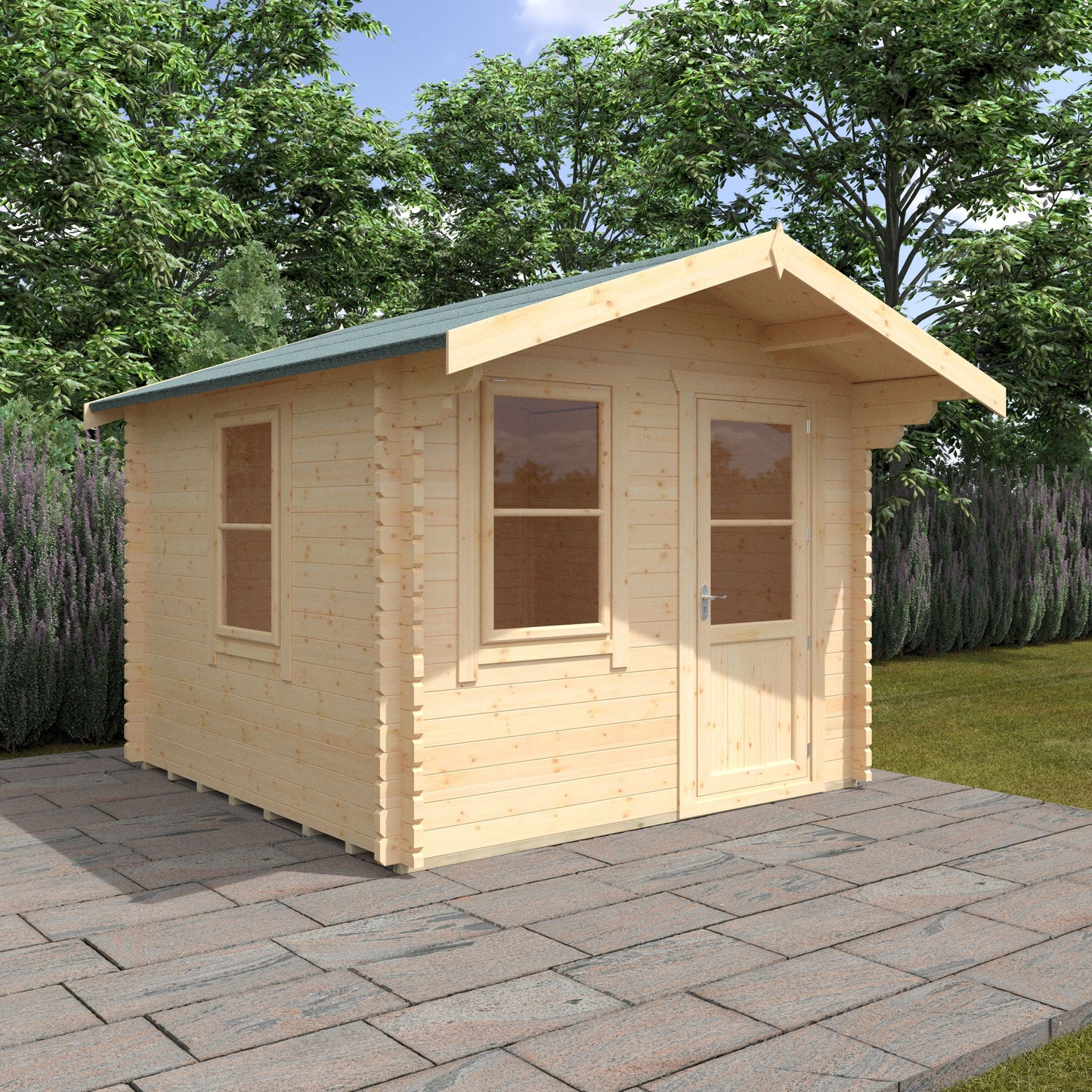 Carrington Log Cabin 44mm 10x10w