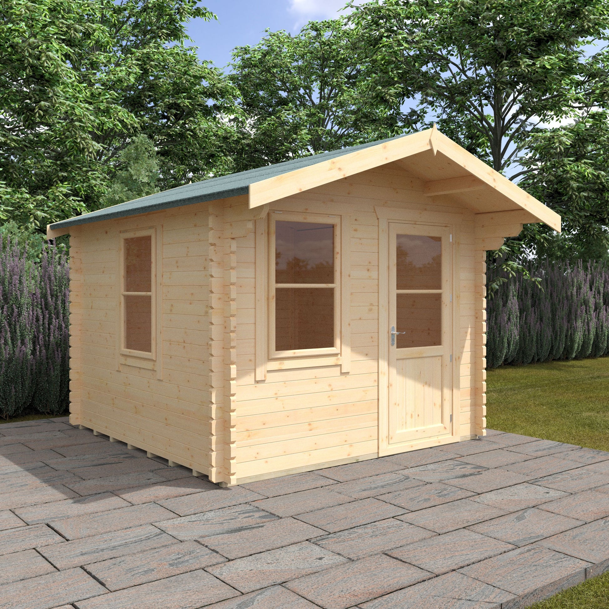 Carrington Log Cabin 44mm 10x10w